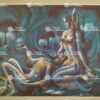 Artist Mr.Gondhalekhar antique Vintage print - Thevar art gallery