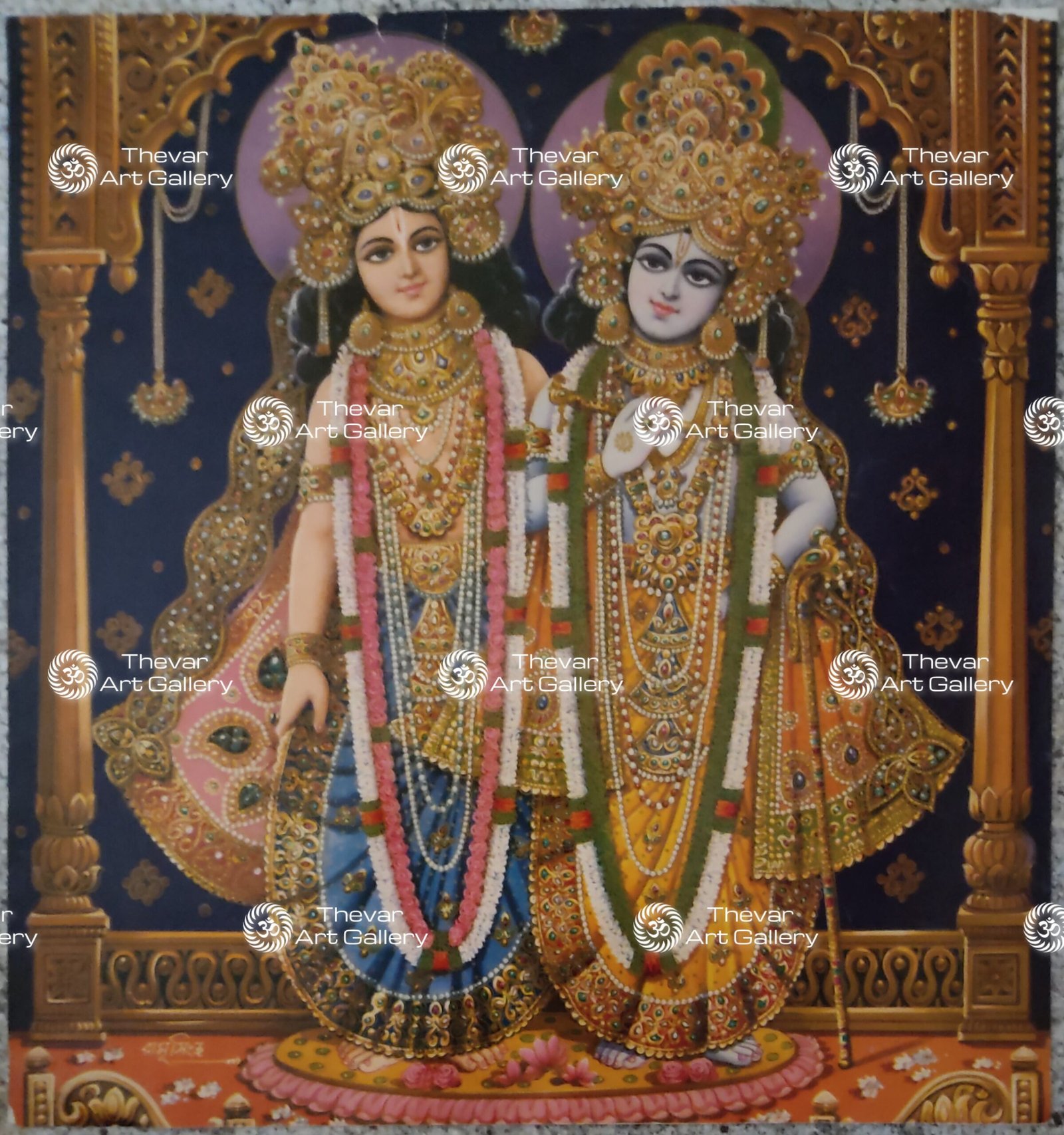Artist Nirmala antique Vintage print - Thevar art gallery