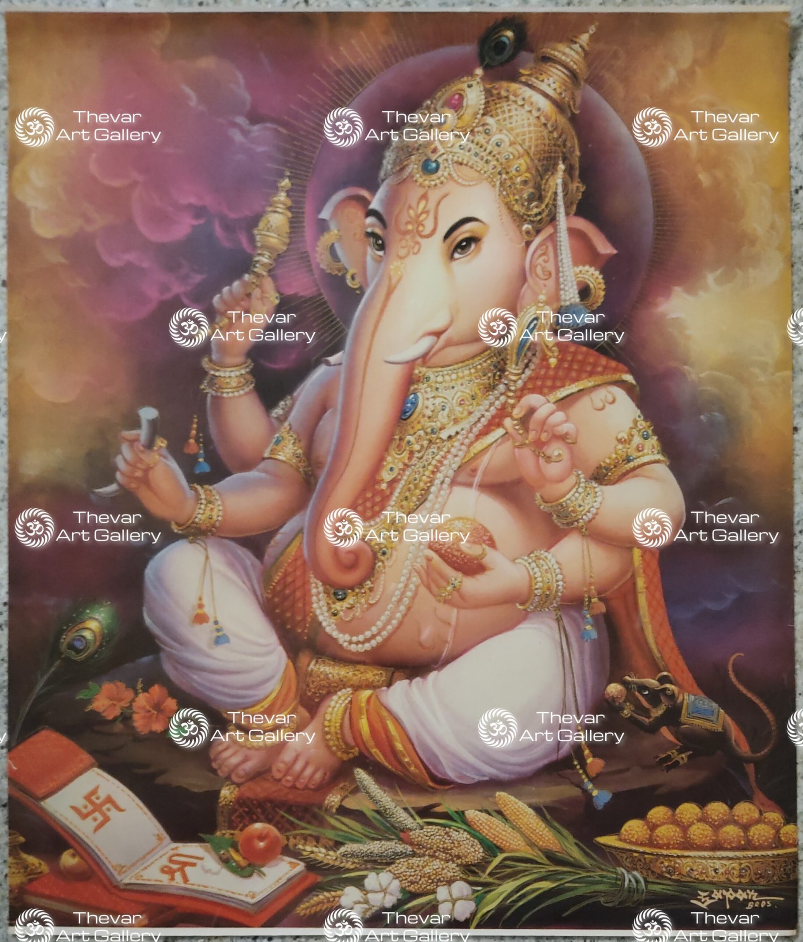 Artist Sapar Bros antique vintage paintings - Thevar art gallery
