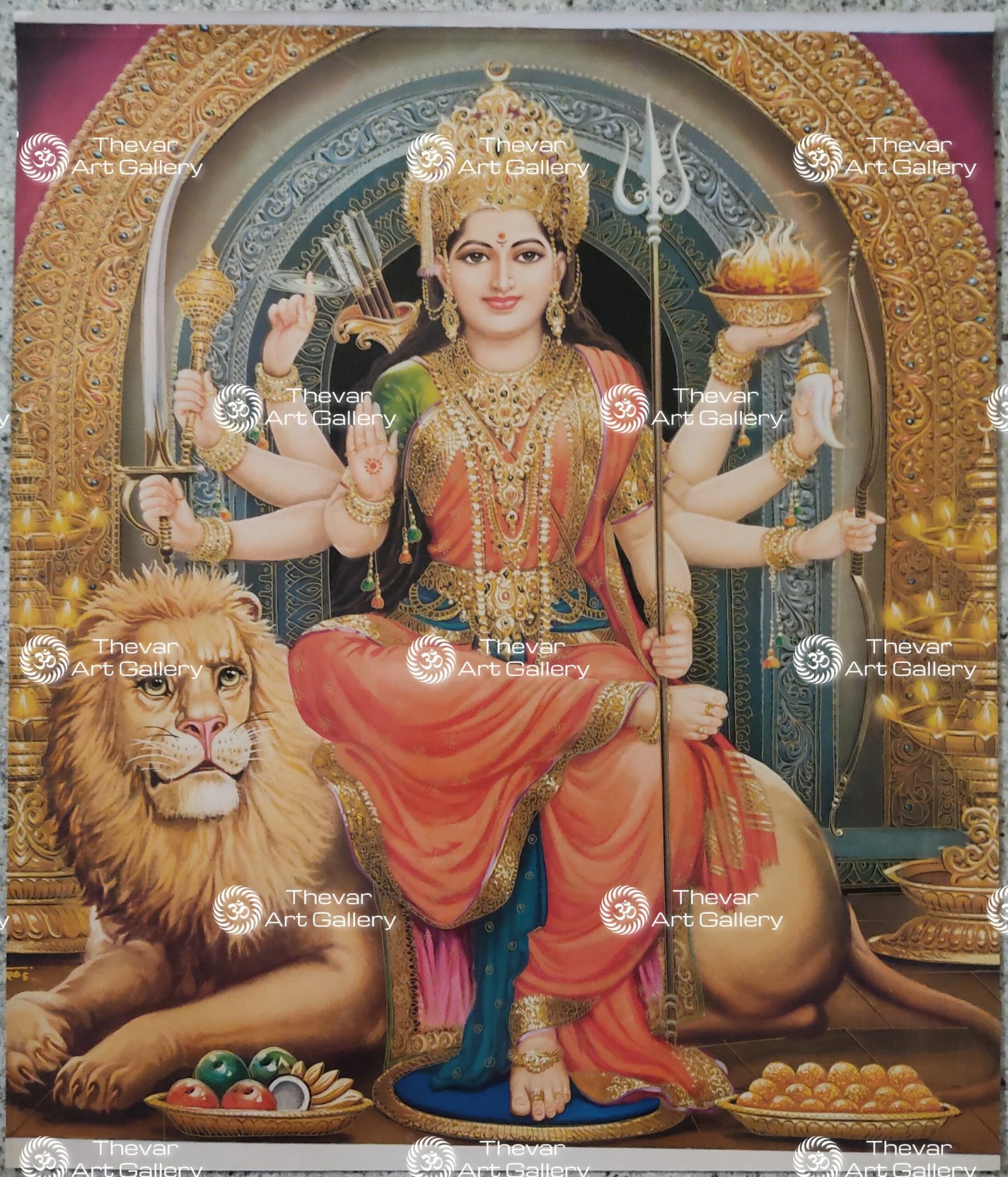 Artist Sapar Bros antique vintage paintings - Thevar art gallery