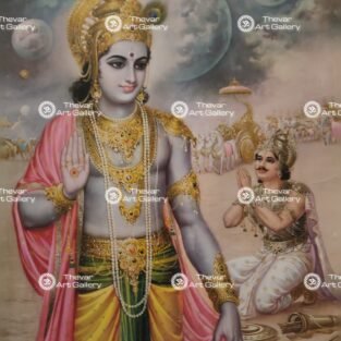 Artist Sapar Bros antique Vintage Print - Thevar art Gallery