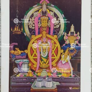 Artist Silpi antique Vintage Print - Thevar art Gallery