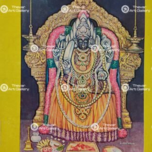 Artist Manivel antique Vintage Print - Thevar art Gallery