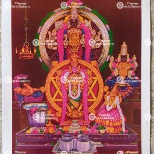 Artist Silpi antique Vintage print - Thevar art gallery