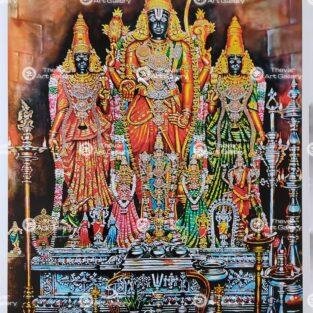 Artist Silpi antique Vintage print - Thevar art gallery