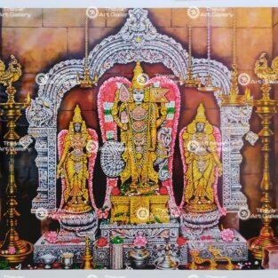 Artist Silpi antique Vintage print - Thevar art gallery