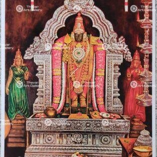 Artist Silpi antique Vintage print - Thevar art gallery