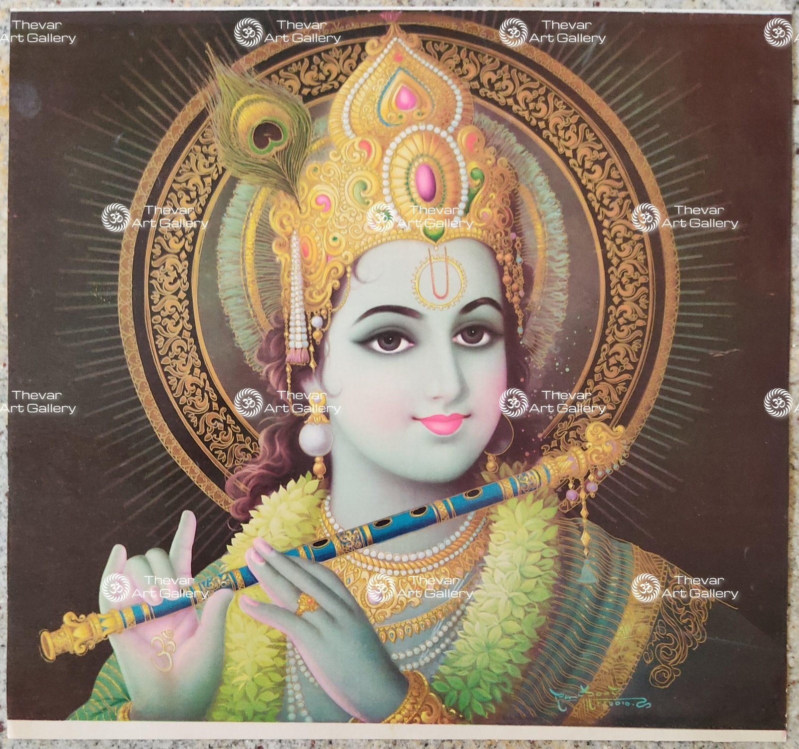 Artist Rangroop antique vintage print - Thevar Art Gallery