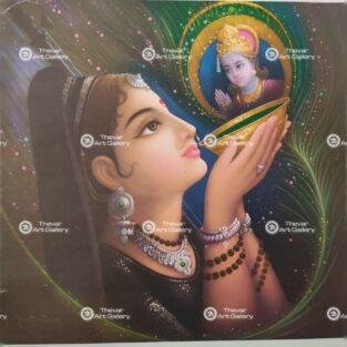 Artist Rangroop antique Vintage print - Thevar art gallery