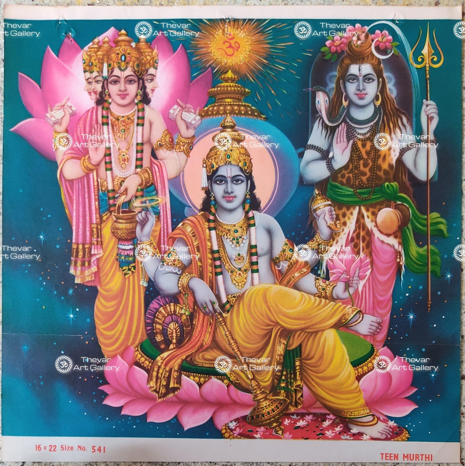 Artist Rangroop antique Vintage print - Thevar art gallery