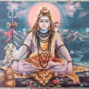 Artist Yogendra Rastogi antique Vintage print - Thevar art gallery