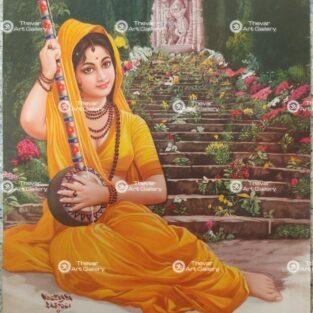 Artist Yogendra Rastogi antique Vintage print - Thevar art gallery