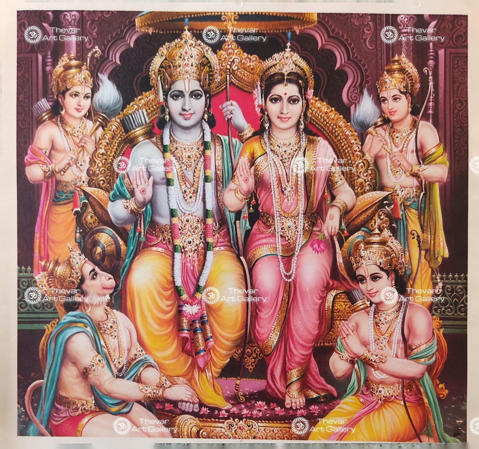 Artist Sapar Bros Antique Vintage print - Thevar Art Gallery
