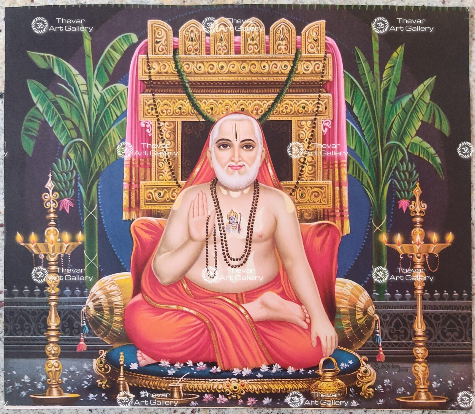 Artist Sapar Bros Antique Vintage print - Thevar Art Gallery
