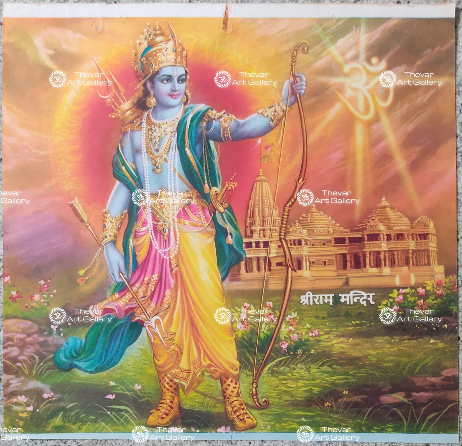 Artist Sapar Bros Antique Vintage print - Thevar Art Gallery