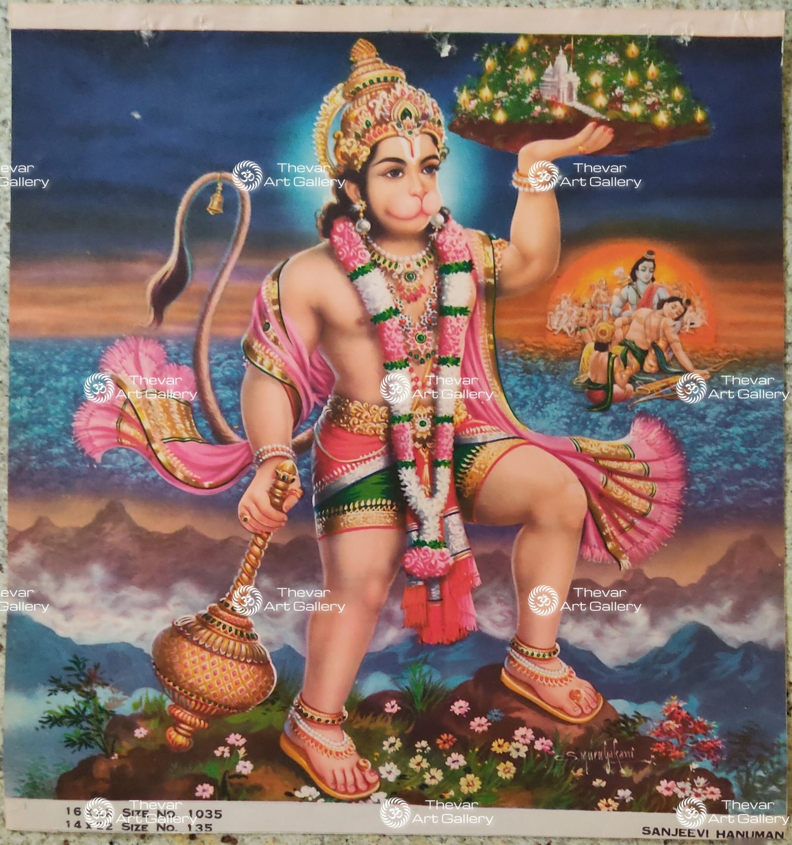 Artist S.Murugakani Antique vintage Print- Thevar Art Gallery