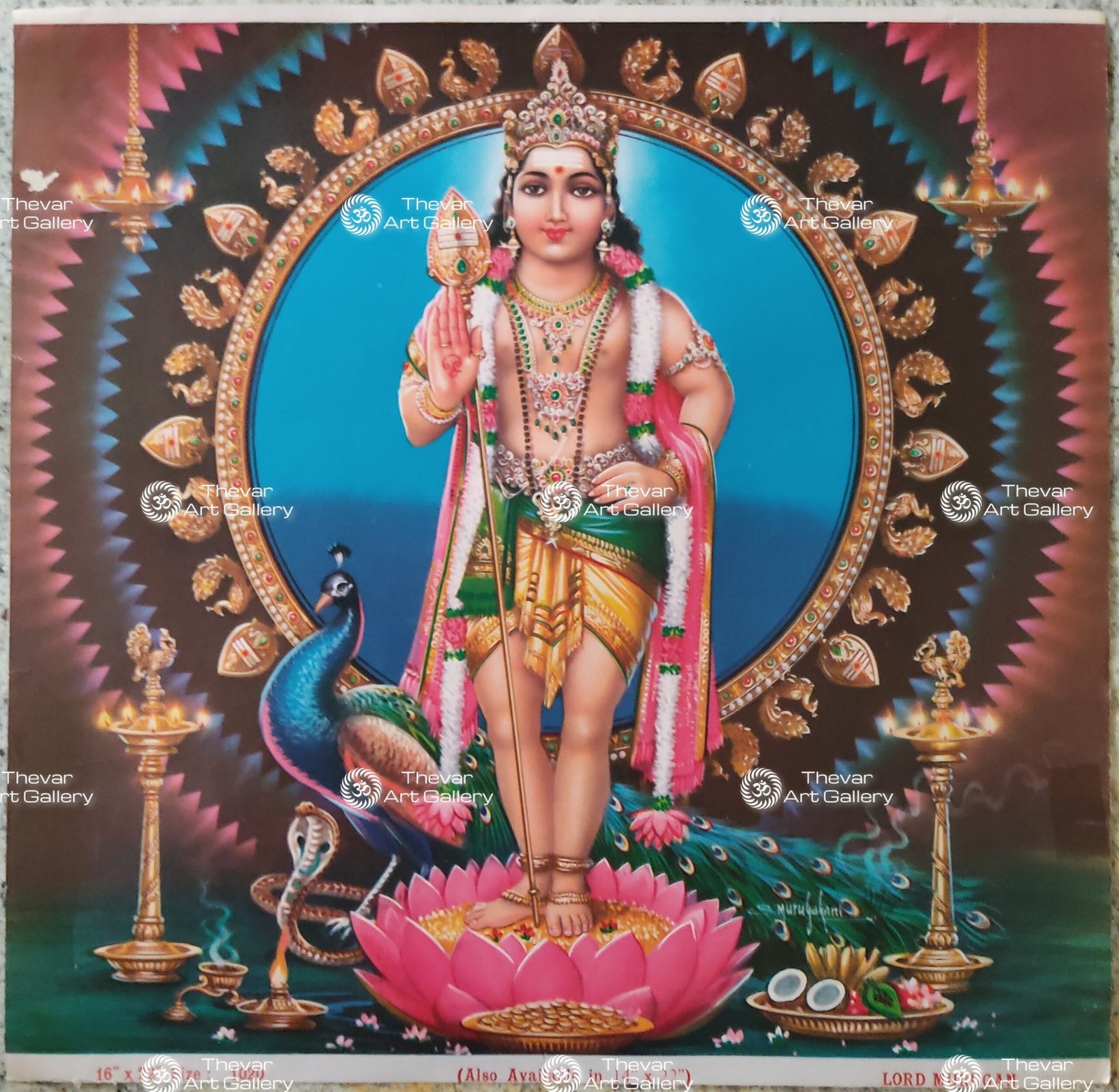 Artist S.Murugakani Antique vintage Print- Thevar Art Gallery