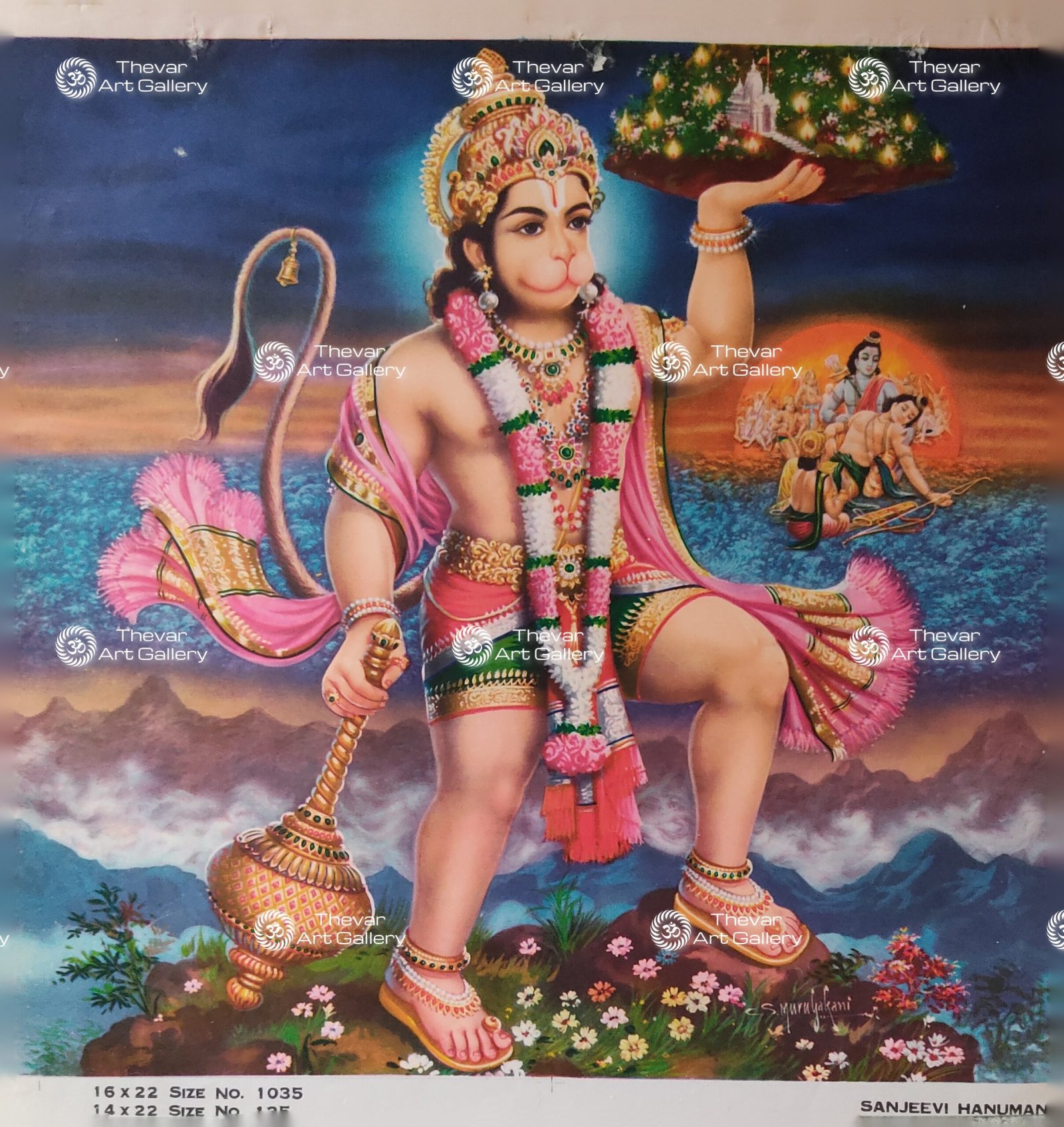 Artist S.Murugakani Antique vintage Print- Thevar Art Gallery