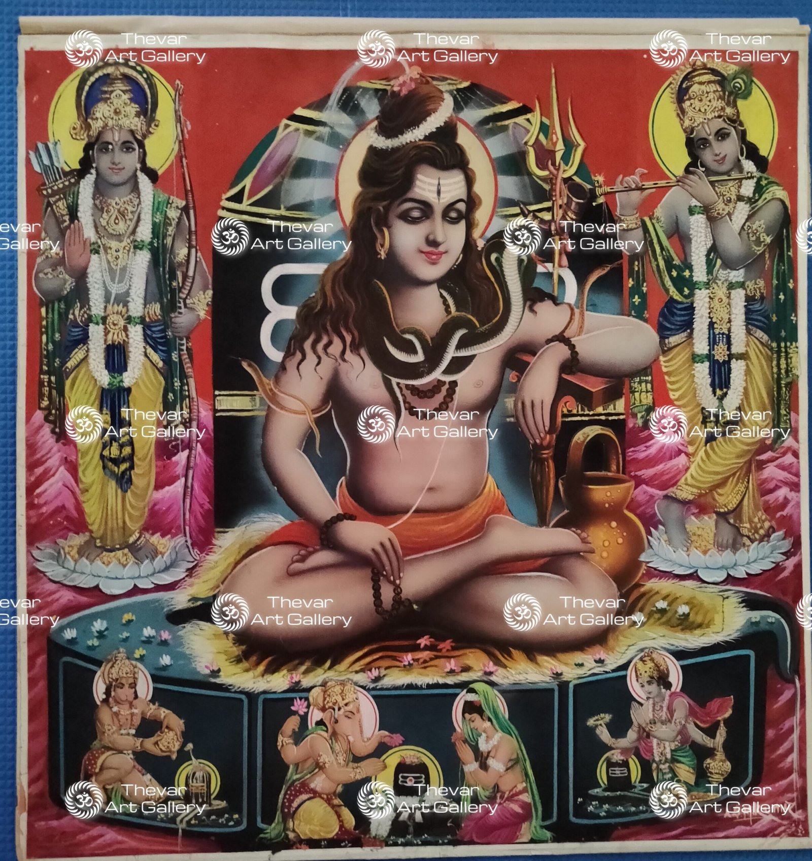 Artist C.Kondiahraju Antique vintage Print- Thevar Art Gallery