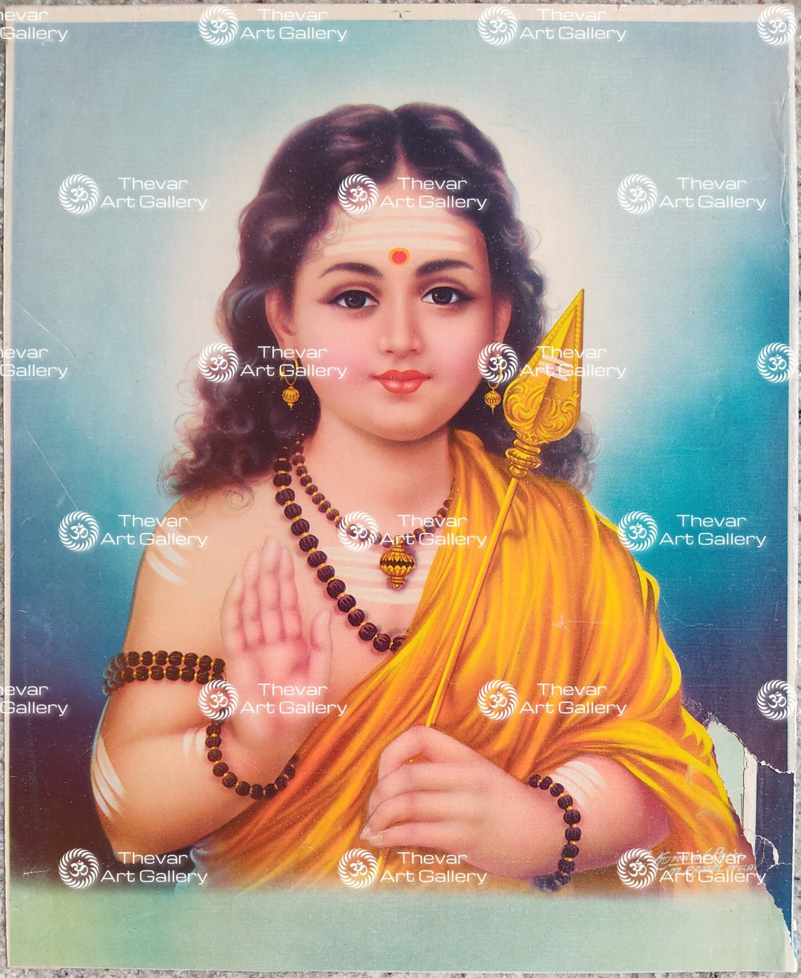 Artist C.Kondiahraju Antique vintage Print- Thevar Art Gallery