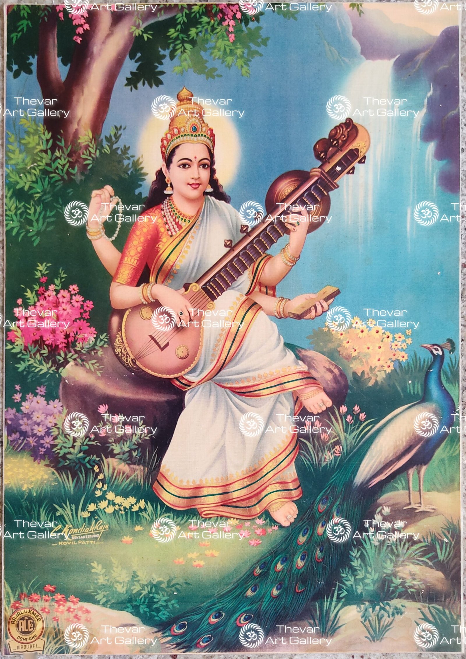 Artist C.Kondiahraju Antique vintage Print- Thevar Art Gallery
