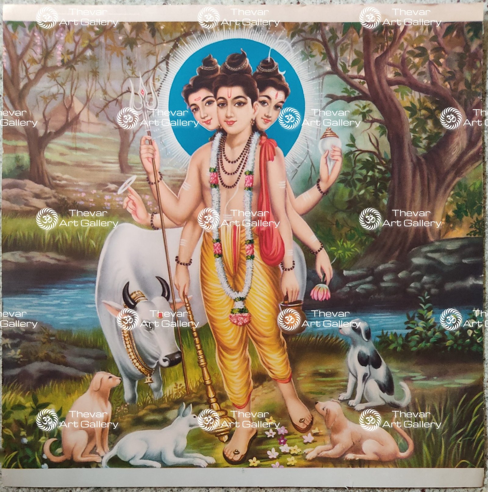 Artist S.Murugakani antique Vintage print - Thevar art gallery
