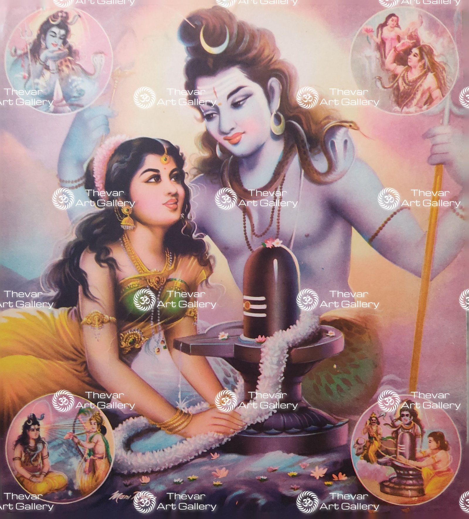 Shiva Parvati | Shiva Linga Puja