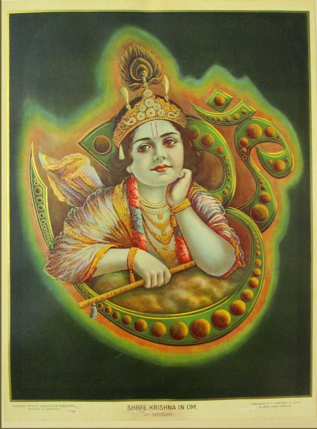 Shree Krishna in Om