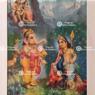 Artist C.Kondiahraju Antique vintage Print - Thevar Art Gallery