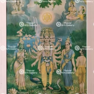 Artist C.Kondiahraju Antique vintage Print - Thevar Art Gallery