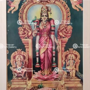 Artist C.Kondiahraju Antique vintage Print - Thevar Art Gallery