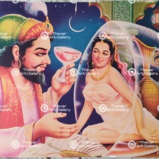 Artist C.Kondiahraju Antique vintage Print - Thevar Art Gallery
