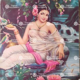 Artist C.Kondiahraju Antique vintage Print - Thevar Art Gallery