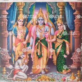 Artist C.Kondiahraju Antique vintage Print - Thevar Art Gallery