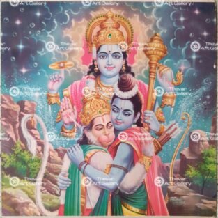 Artist C.Kondiahraju Antique vintage Print - Thevar Art Gallery