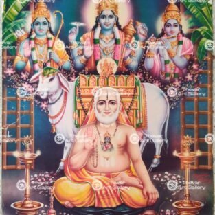 Artist C.Kondiahraju Antique vintage Print - Thevar Art Gallery