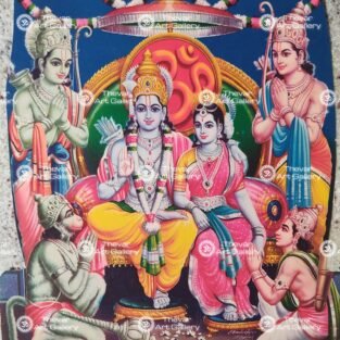 Artist C.Kondiahraju Antique vintage Print - Thevar Art Gallery