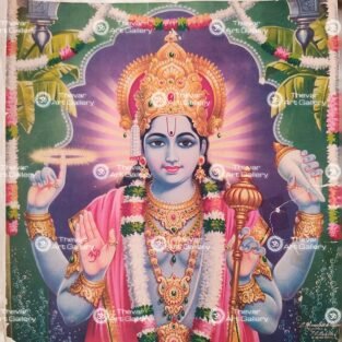 Artist C.Kondiahraju Antique vintage Print - Thevar Art Gallery