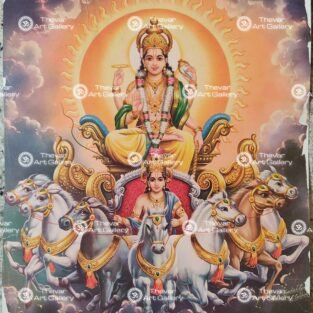 Artist C.Kondiahraju Antique vintage Print - Thevar Art Gallery