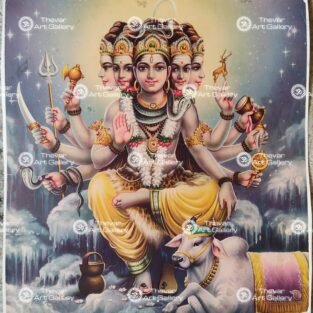 Artist C.Kondiahraju Antique vintage Print - Thevar Art Gallery