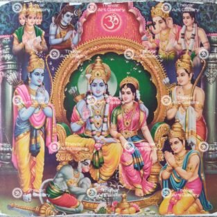 Artist C.Kondiahraju Antique vintage Print - Thevar Art Gallery