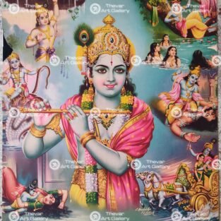 Artist C.Kondiahraju Antique vintage Print - Thevar Art Gallery