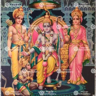 Artist C.Kondiahraju Antique vintage Print - Thevar Art Gallery