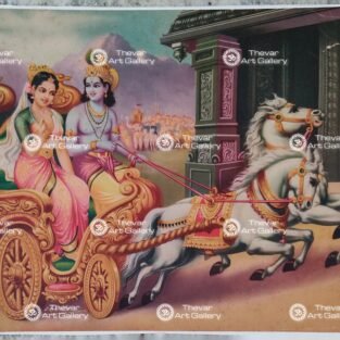 Artist C.Kondiahraju Antique vintage Print - Thevar Art Gallery