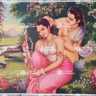 Artist C.Kondiahraju Antique vintage Print - Thevar Art Gallery