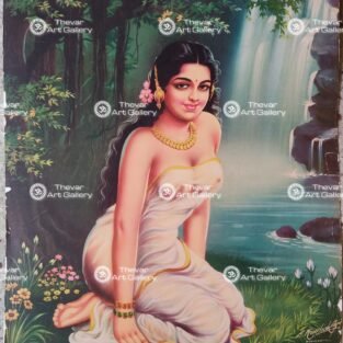 Artist C.Kondiahraju Antique vintage Print - Thevar Art Gallery