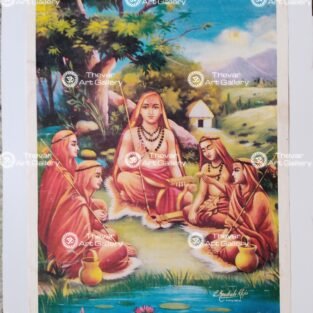 Artist C.Kondiahraju Antique vintage Print - Thevar Art Gallery
