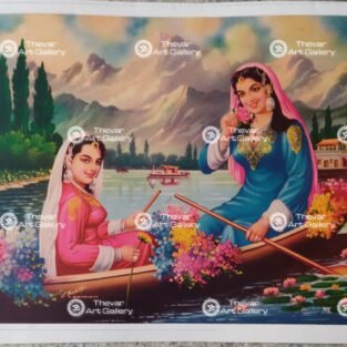 Artist C.Kondiahraju Antique vintage Print - Thevar Art Gallery