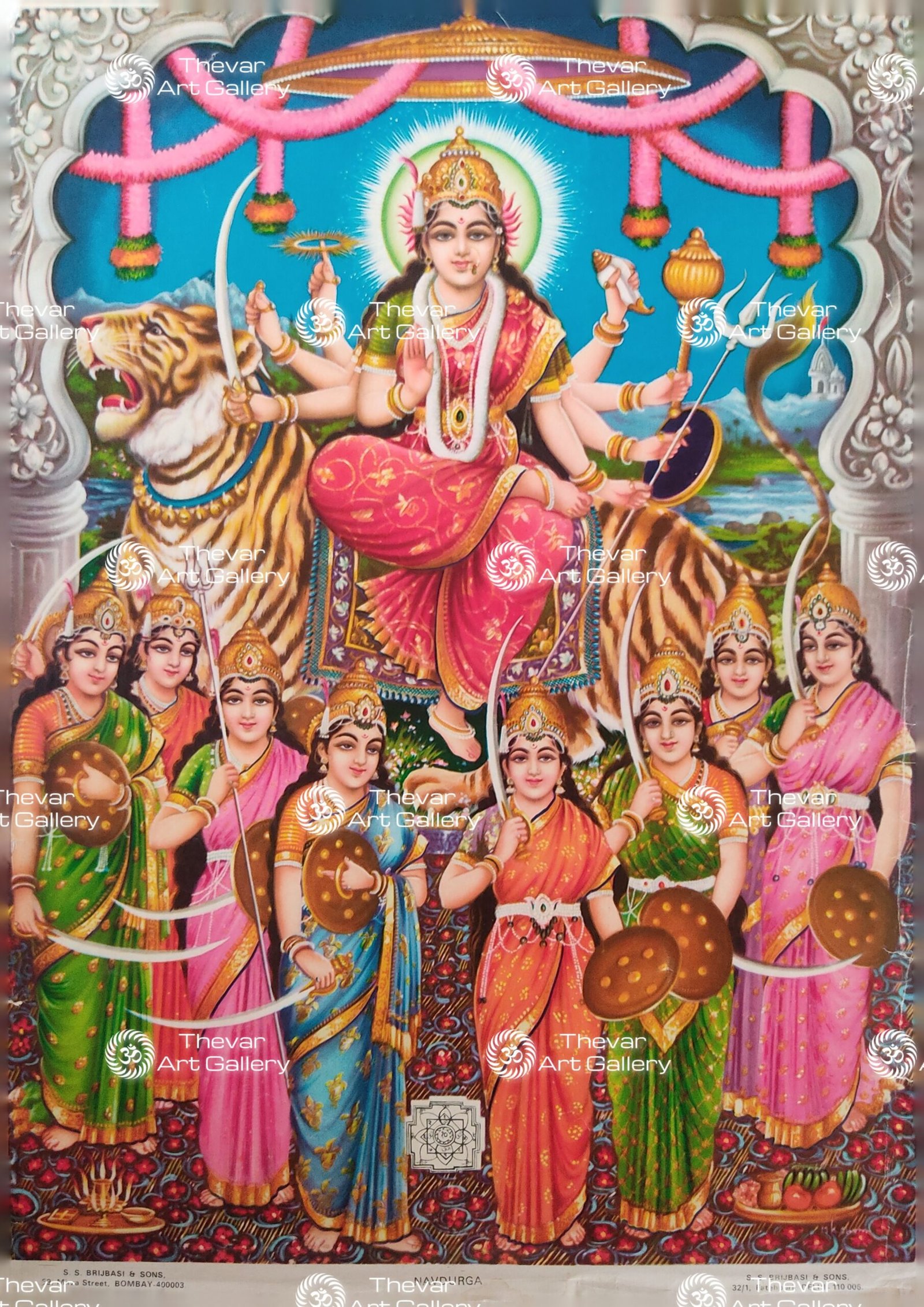 Artist B.G.Sharma Antique vintage Print - Thevar Art Gallery