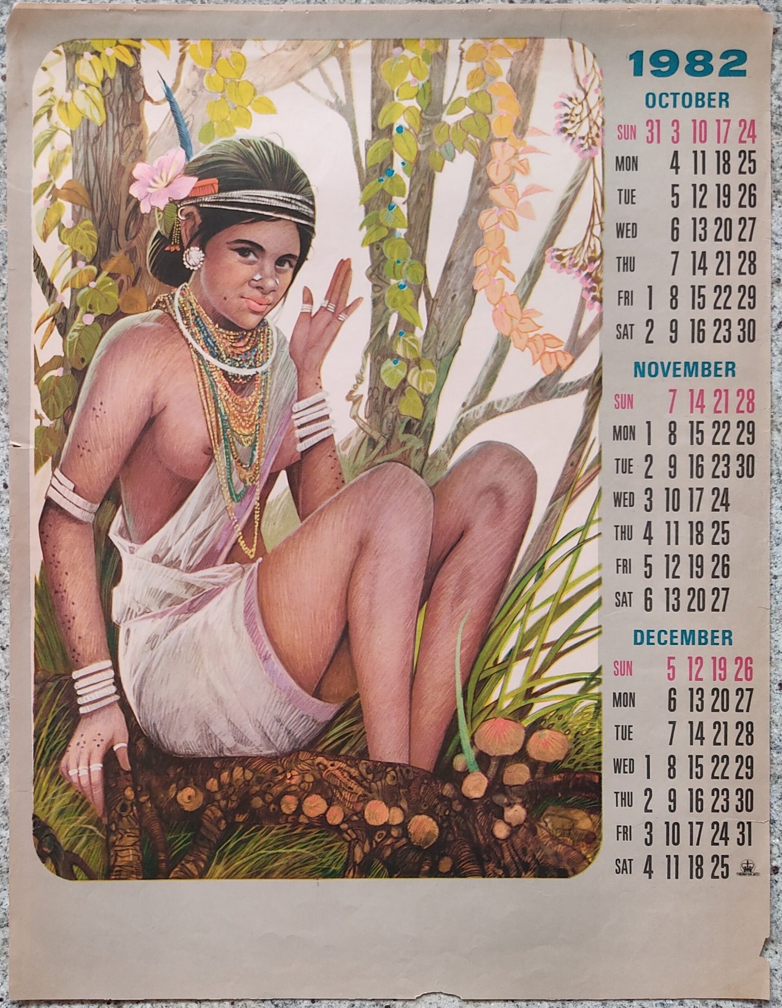 Calender Print 1982 (set of 4) - Image 4